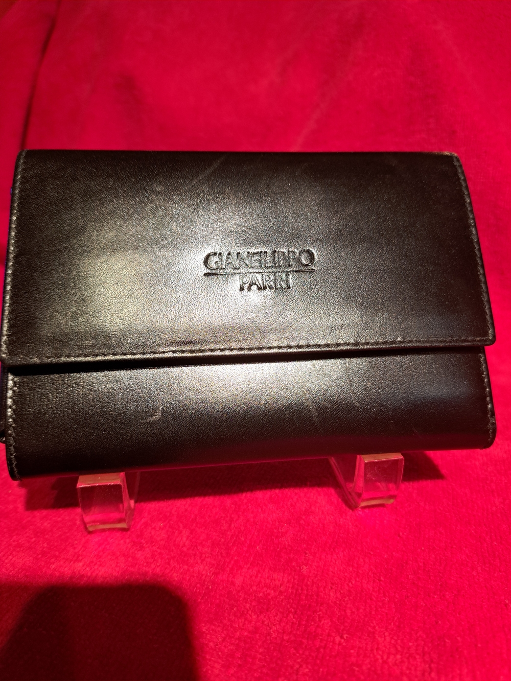 Gianfilippo Parri Black Leather Wallet